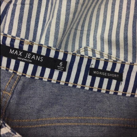 NWT MAX jeans Jailbird Strip Shorts - Picture 6 of 8